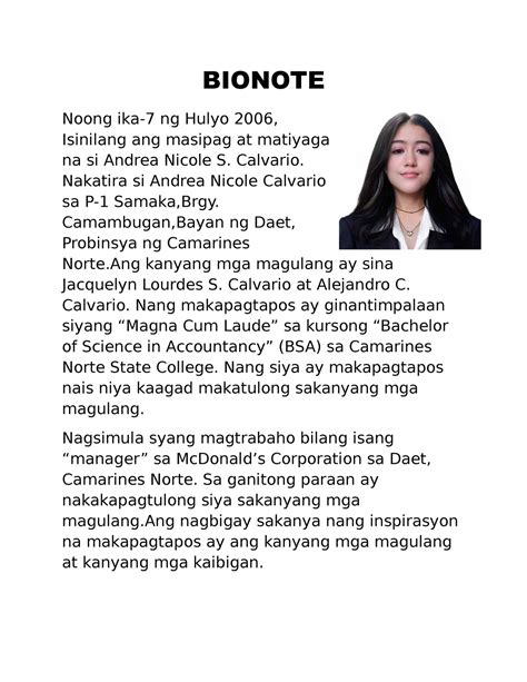 BIONOTE .